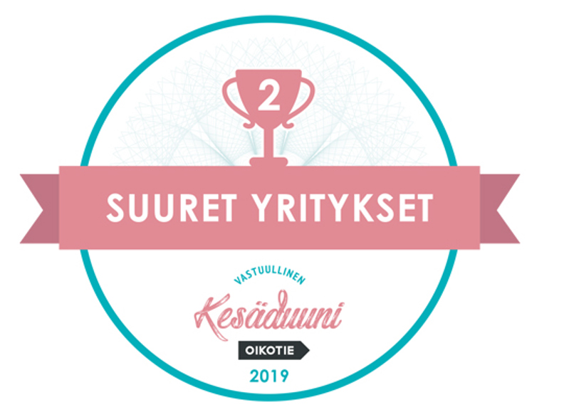 Vastuullisin kesäduuni logo toinen sija